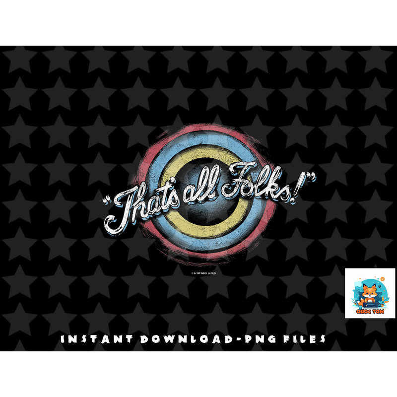 Looney Tunes Thats All Folks Classic Logo png, sublimation, digital download.jpg