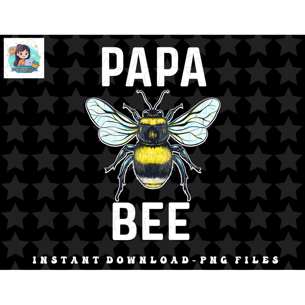 Papa Bee Honey Beekeeper Whisper Men Father Grandpa png, sublimation, digital download.jpg