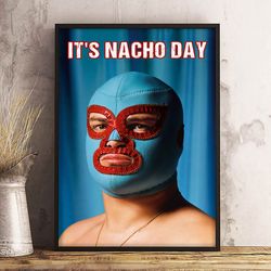 nacho libre poster, movie poster, film poster, wall art, wall decor, prints, home decor, beneath the masked spirit