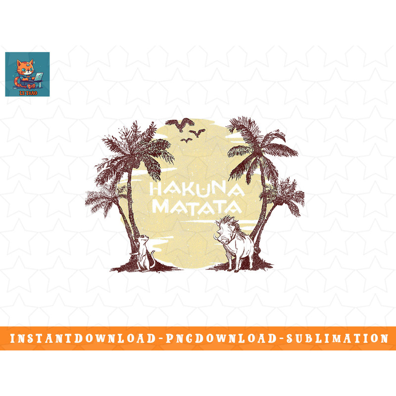 Disney The Lion King Sunset Hakuna Matata png, sublimation, digital download.jpg