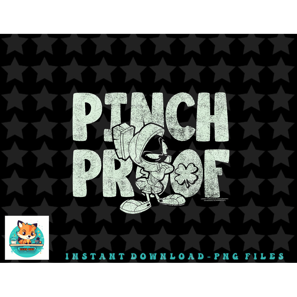 Looney Tunes St. Pattys Marvin The Martian Pinch Proof png, sublimation, digital download.jpg
