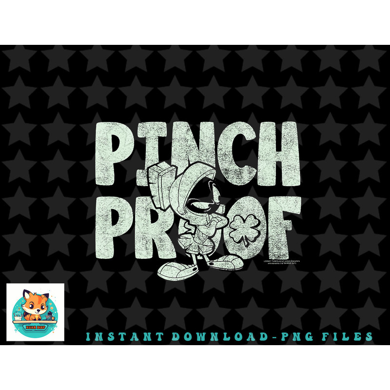 Looney Tunes St. Pattys Marvin The Martian Pinch Proof png, sublimation, digital download.jpg