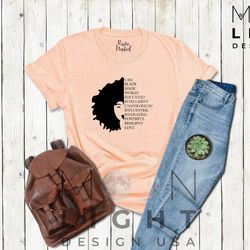 black women t-shirt, afro woman shirt, black queen shirt, black women outfit, women afrocentric tee, black girl magic, j