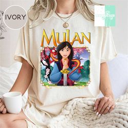 disney mulan anime style portrait t-shirt unisex adult t-shirt kid shirt gift for birthday hoodie sweatshirt toddler tee