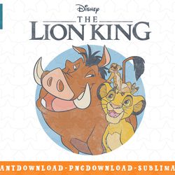 disney the lion king timon pumbaa & simba portrait logo png, sublimation, digital download