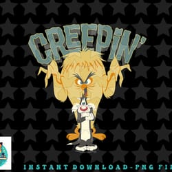 looney tunes sylvester creepin png, sublimation, digital download