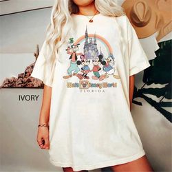 comfort colors vintage walt disney world shirt, mickey and friends shirt, disneyworld est 1971 shirt, disney family shir