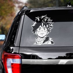 my hero academia sticker, anime decal, anime sticker, manga decal, midoriya izuku sticker, my hero academia decal