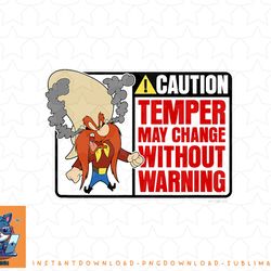 looney tunes yosemite sam caution temper may change sign png, sublimation, digital download