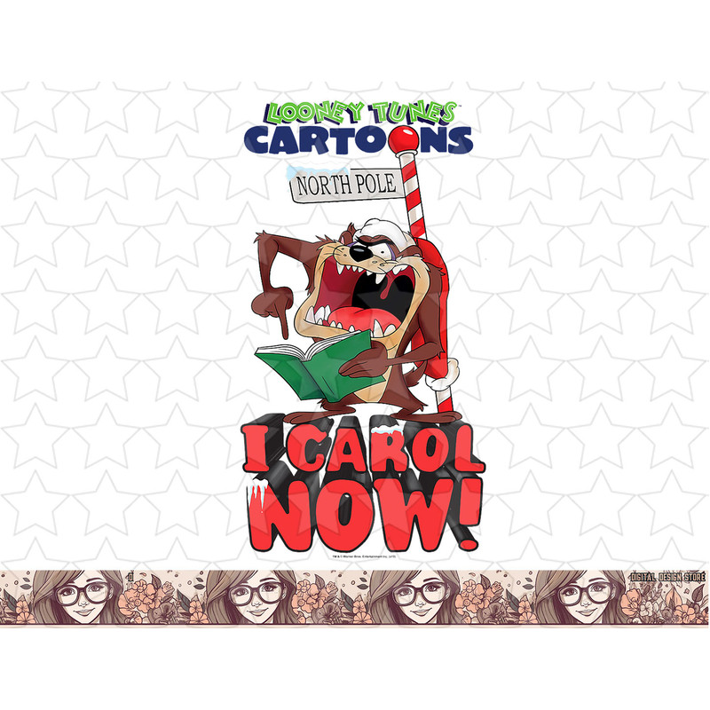 Looney Tunes Taz I Carol Now Christmas png, sublimation, digital download .jpg