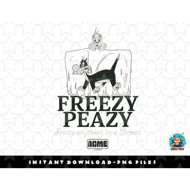 Looney Tunes Tweety and Sylvester Freezy Peazy png, sublimation, digital download.jpg