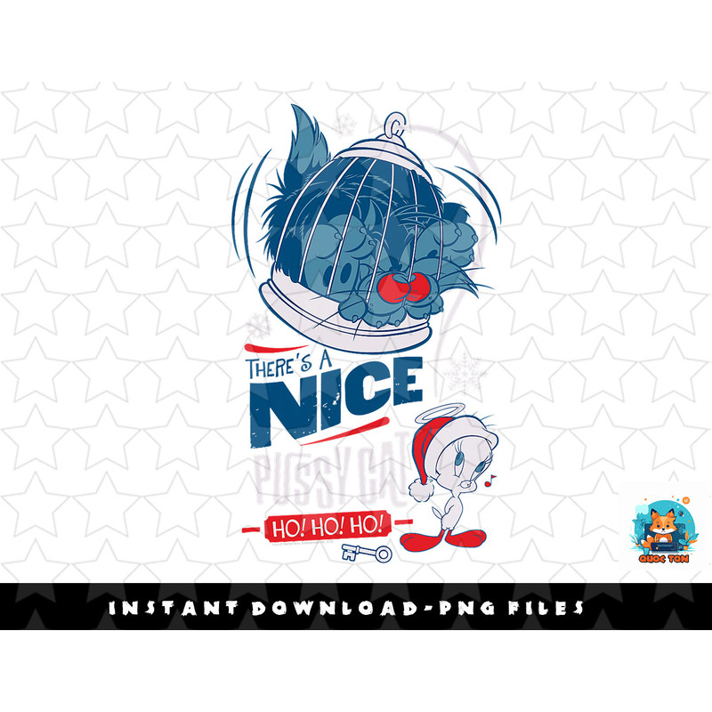 Looney Tunes Tweety and Sylvester Nice Pussy Cat png, sublimation, digital download.jpg