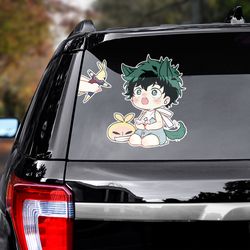 anime sticker, my hero academia sticker, anime decal, midoriya izuku sticker, my hero academia decal, manga decal