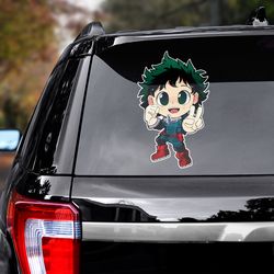 anime sticker, my hero academia sticker, anime decal, manga decal, my hero academia decal, midoriya izuku sticker