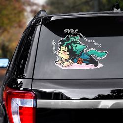manga decal, my hero academia sticker, anime decal, anime sticker, midoriya izuku sticker, my hero academia decal