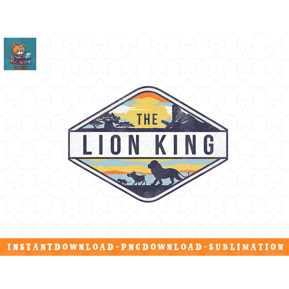 Disney The Lion King Vintage Emblem png, sublimation, digital download.jpg