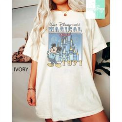 comfort colors vintage disney shirt, mickey comfort colors shirt, walt disney world shirt, disney castle shirt, disney m