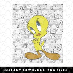 looney tunes tweety comic panels png, sublimation, digital download