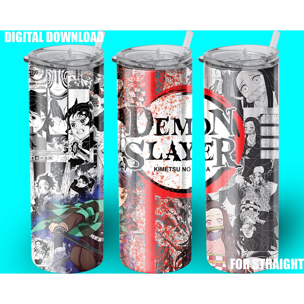 Straight anime sublimation Tumbler,Straight anime sublimation skinny tumbler,Straight Anime Echoes in Motion Tumbler.png