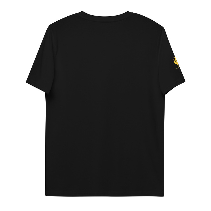 LFC Liverpool FC Black and Gold Unisex organic cotton t-shirt - 6.jpg