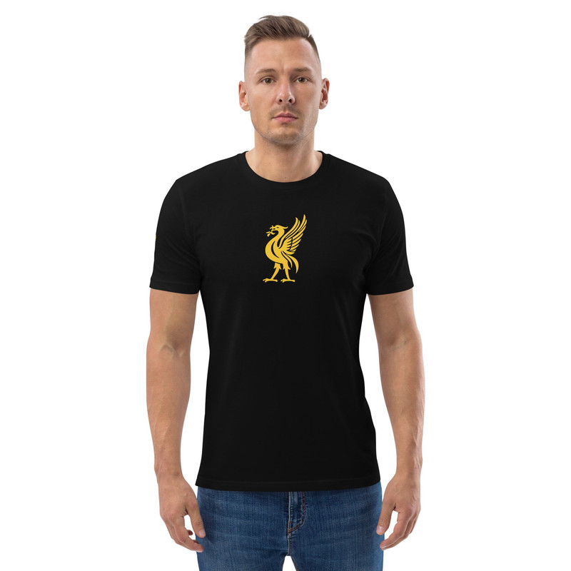 LFC Liverpool FC Black and Gold Unisex organic cotton t-shirt - 9.jpg