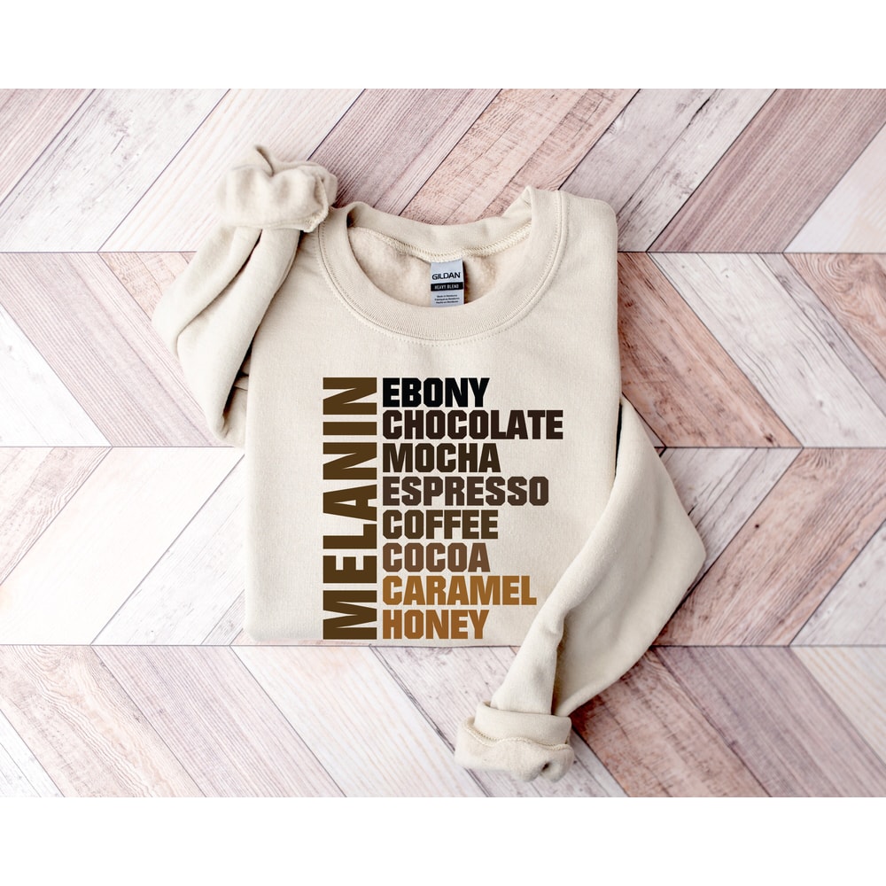 Melanin Shirt, Nubian Melanin Black Girl Shirt, Afro Woman Shirt, Black Queen Shirt, Ebony Chocolate Mocha Espresso Coffee Cocoa Caramel - 3.jpg