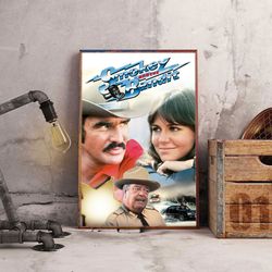 smokey and the bandit poster, movie poster, film poster, wall art, wall decor, prints, home decor, a tale of speed