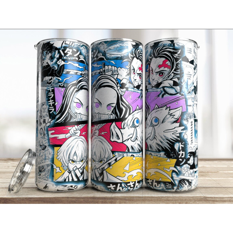 Straight anime sublimation Tumbler,Straight anime sublimation skinny tumbler,Straight Anime Magic Animation Tumbler.png