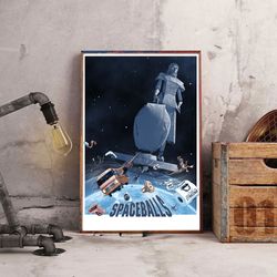 spaceballs poster, movie poster, film poster, wall art, wall decor, prints, home decor, star studded comedy epic poster