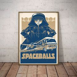 spaceballs poster, movie poster, film poster, wall art, wall decor, prints, home decor, comic interstellar journey