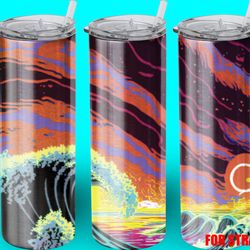 cosmic wave through a distant tumbler,cosmic wave through a distant skinny tumbler,animal safari the wilderness tumbler