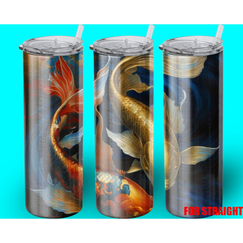 Fish realistic painting Tumbler,Fish realistic painting Skinny Tumbler,Animal Symphony of the Wild Tumbler.png