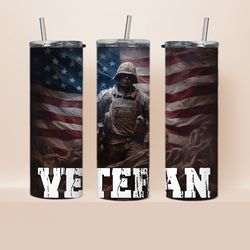veteran tumbler, veteran skinny tumbler, flag tumbler