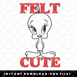 looney tunes tweety felt cute png, sublimation, digital download