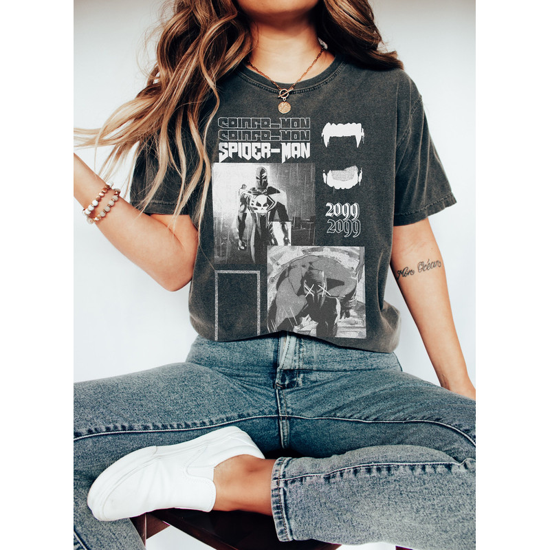 Comfort Colors Spidey 2099 Retro Shirt, Spider-Man Across the Spider-Verse Shirt, Spider-Man 2099 Shirt, Marvel Shirt, Miguel o'hara - 1.jpg