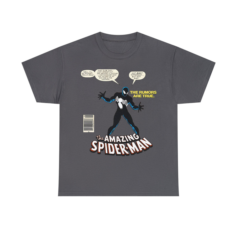 Spider-Man Comic Book Shirt, Black Suit Spider-Man, Symbiote Spider-Man Shirt, Comic Book T-Shirt, Spider-Man T-Shirt, Comic Book Shirt, MCU - 1.jpg