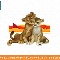 disney the lion king young simba nala live action png, sublimation, digital download