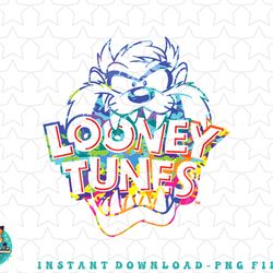 looney tunes taz multicolor png, sublimation, digital download