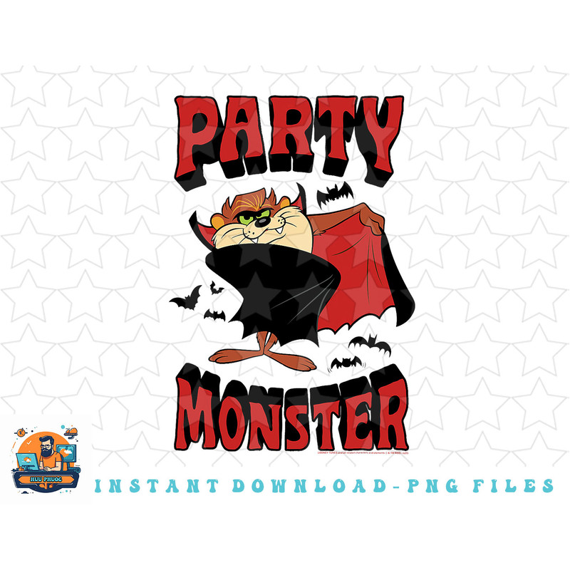 Looney Tunes Tasmanian Devil Party Monster png, sublimation, digital download.jpg