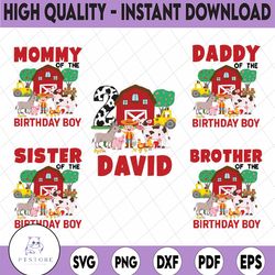 personalized barn birthday boy png, farm birthday png, tractor birthday png, farm birthday printable family, country