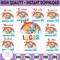 personalized word party birthday boy png, family birthday png, mommy, daddy, custom name birthday boy png printable