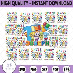 personalized word party birthday girl png,word party family bundle png, word party png custom family birthday mom dad