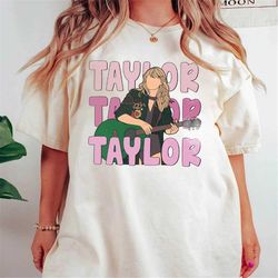 taylor guitar shirt, taylor concert, album midnight, music love, pop rock music, taylor music shirt