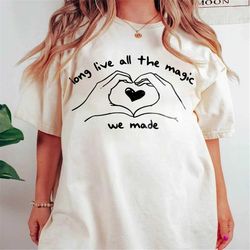 taylor swift long live lyrics t-shirt, speak now, taylor's version, eras tour, swiftie merch, folklore, reputation, fear