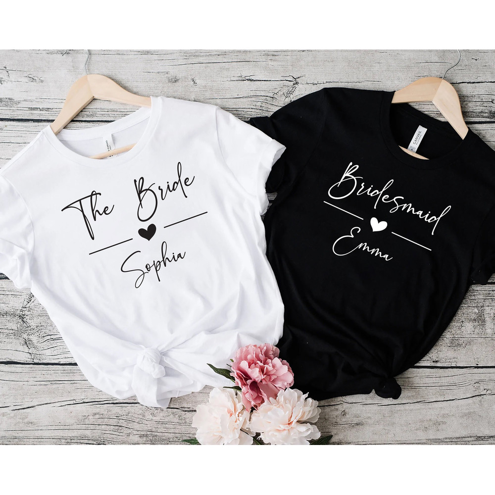 Bachelorette Part Shirt, Custom Name Bachelorette Party Shirt, Bridesmaid Party Group Shirt, Team Bride Shirt, Bride Squad Shirt - 1.jpg