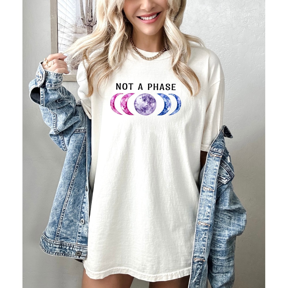 Bi Pride T-shirt, Not a Phase, bisexual shirts T-Shirt, Retro tee, LGBT Shirt, Love Wins,Lesbian Shirt, Rainbow Shirt,Queer Shirt, Gay Pride - 1.jpg
