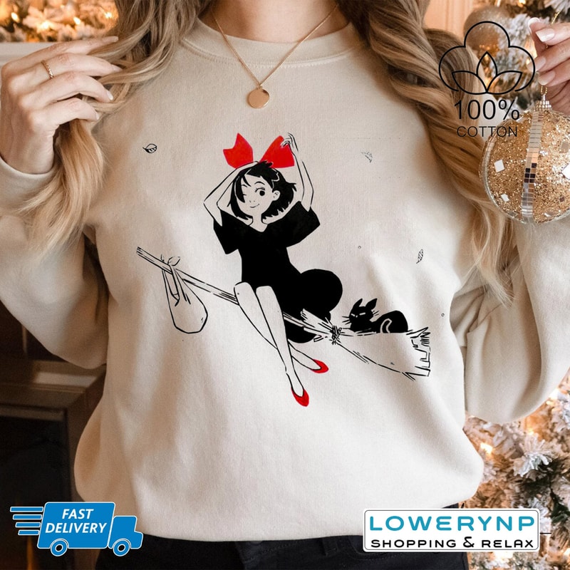 Studio Ghibli Vintage Shirt, Sweatshirt, Studio Anime Shirt, Hoodie, Studio Ghibli Sweatshirt, Mononoke, Kikis, Totoro Shirt - 1.jpg