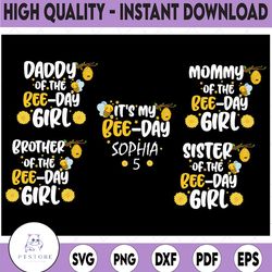 personalized bee day svg png, bee birthday png, family bee birthday png, bee day birthday png cut file, svg, digital