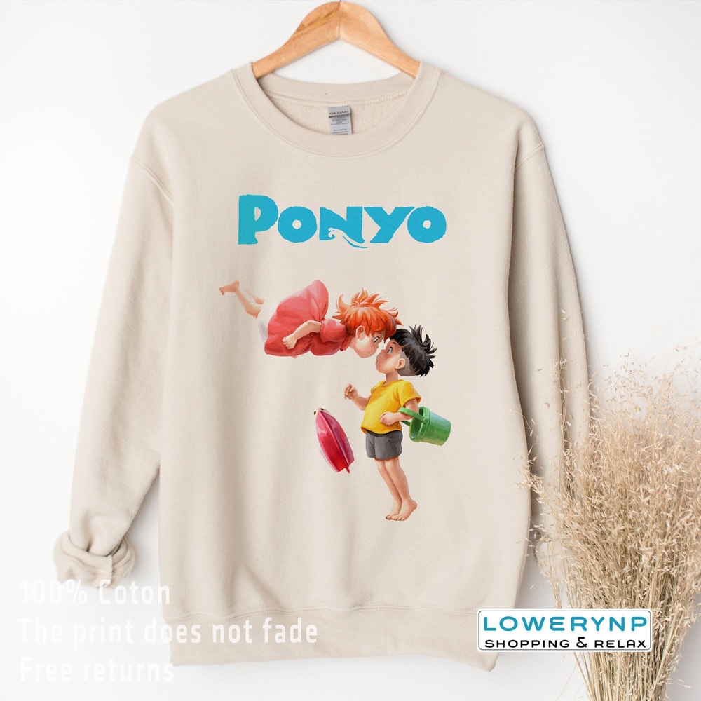 Vintage Studio Ghibli Shirt, Retro Ponyo Shirt, Studio Ghibli T-shirt, Spirited Away Shirt, Totoro Sweatshirt, Kikis Anime Sweatshirt - 2.jpg