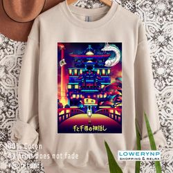 vintage studio ghibli shirt, retro spirited away shirt, studio ghibli t-shirt, spirit